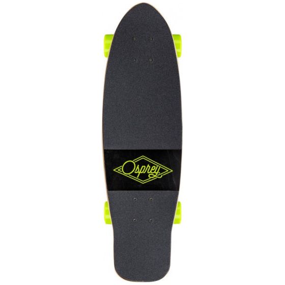 skateboard Overturn Cruiser 70 cm hout aluminium zwart