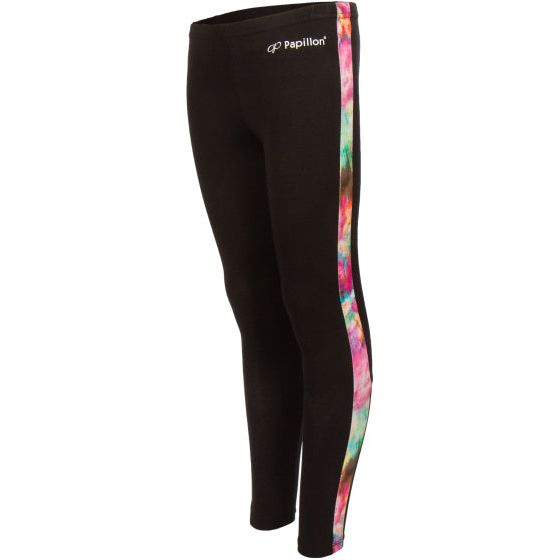 dansbroek lang meisjes katoen elastaan ​​zwart maat 104