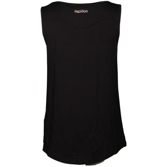 Singlet fitness shirt dames zwart maat XL