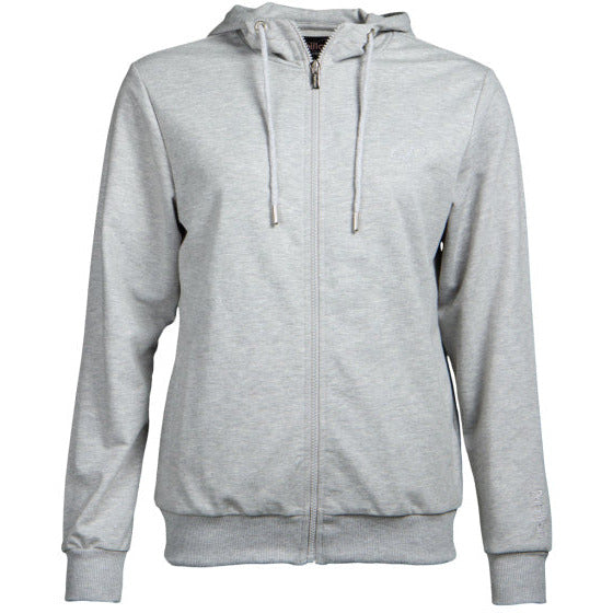 Sweatvest met capuchon dames grijs maat L