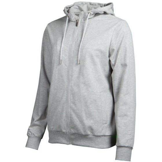 Sweatvest met capuchon dames grijs maat XL