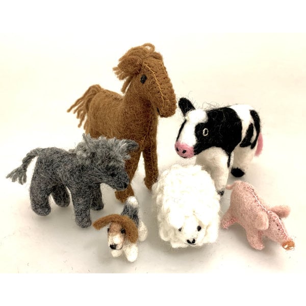 Papoose Toys Papoose Toys Landdierenset 6-delig