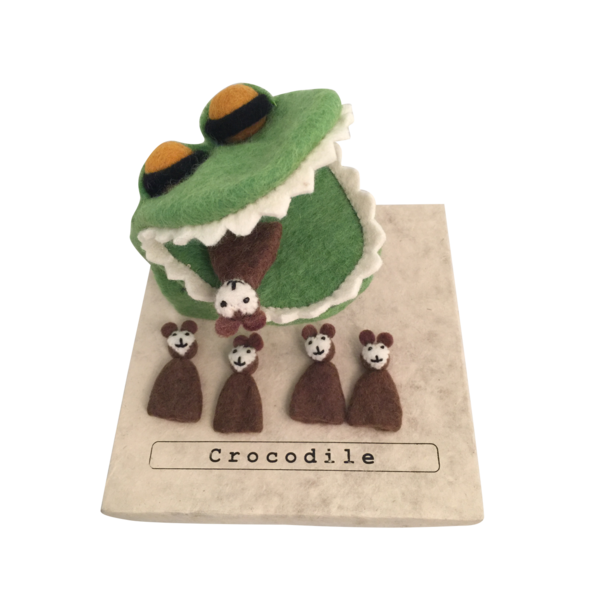 Papoose Toys Papoose Toys Krokodil 5 brutale apen