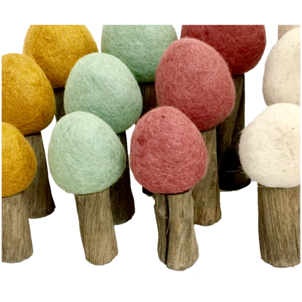 Papoose Toys Papoose Toys Aarde Bos Bomen 12 stuks