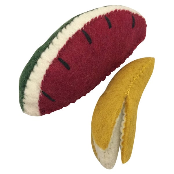 Papoose Toys Papoose Toys Fruit Banaan, Watermeloenplak