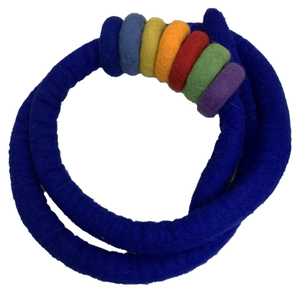 Papoose Toys Papoose Toys Indigo Vilt Touw en 7 Vilt Donuts