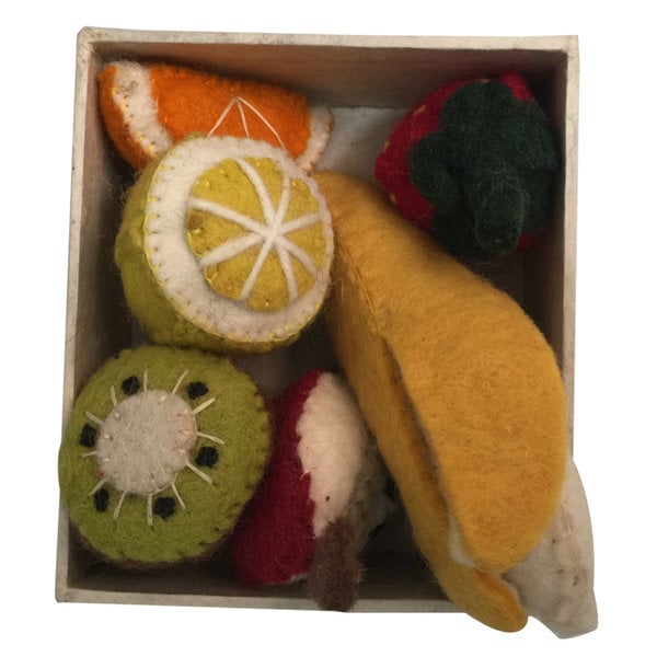 Papoose Toys Papoose Toys Mini Fruitset in Doos