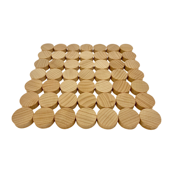 Papoose Toys Papoose Toys Mini Natuurlijke Concave 3cm 49st
