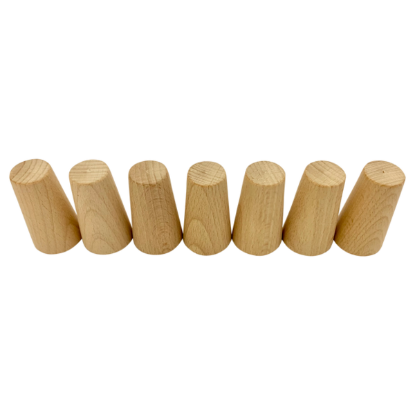 Papoose Toys Papoose Toys Mini Natuurlijke Kegels 7st
