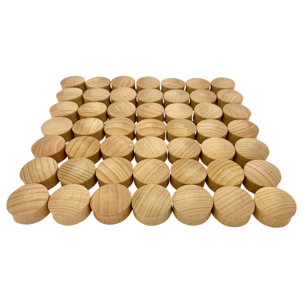 Papoose Toys Papoose Toys Mini Natural Convex 49 stuks