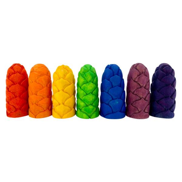 Papoose Toys Papoose Toys Mini Regenboog Bloemknop Lr 7st