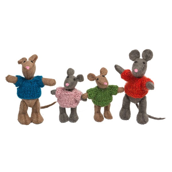 Papoose Toys Papoose Toys Muizenfamilie 4-delig