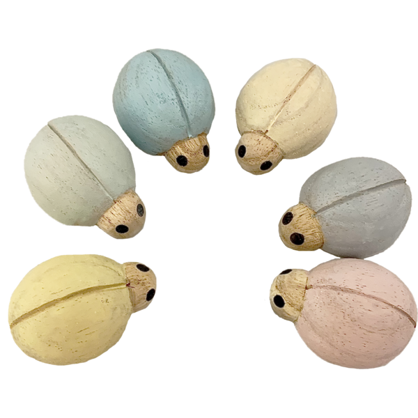 Papoose Toys Papoose Toys Pastel Lieveheersbeestjes 6st