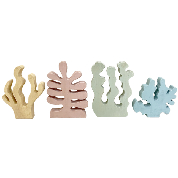 Papoose Toys Papoose Toys Pastel Houten Grassen 4-delig