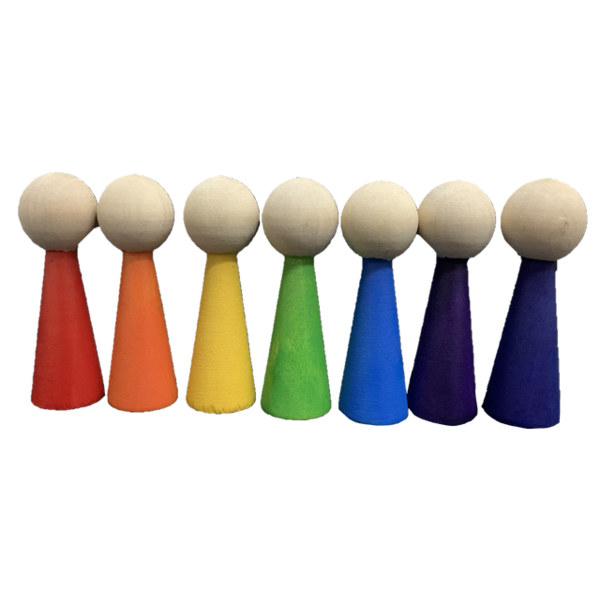 Papoose Toys Papoose Toys Regenboogmensen 7-delig