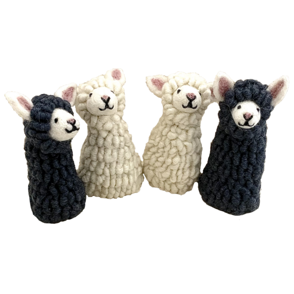 Papoose Toys Papoose Toys Schapen Vingerpoppen 4 stuks
