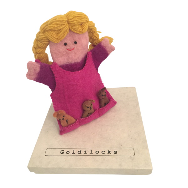 Papoose Toys Papoose Toys Verhaalpop Goudlokje en 3 beren
