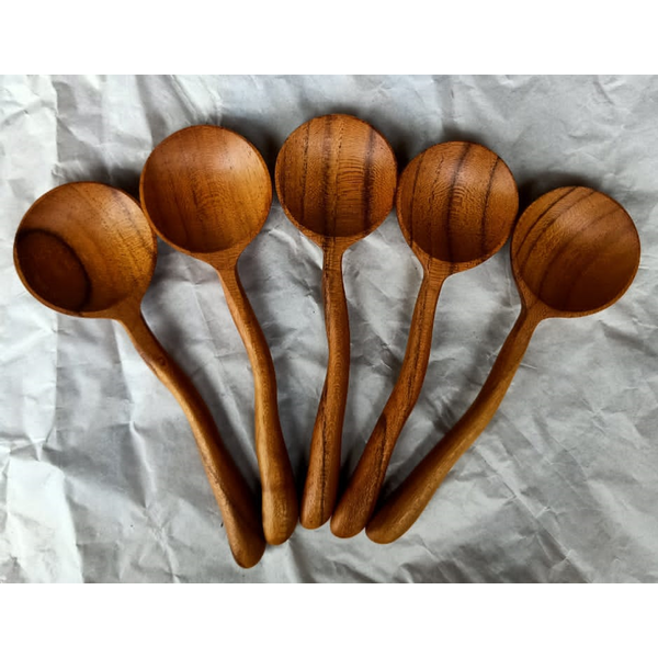 Papoose Toys Papoose Toys Teak Lepels 6st