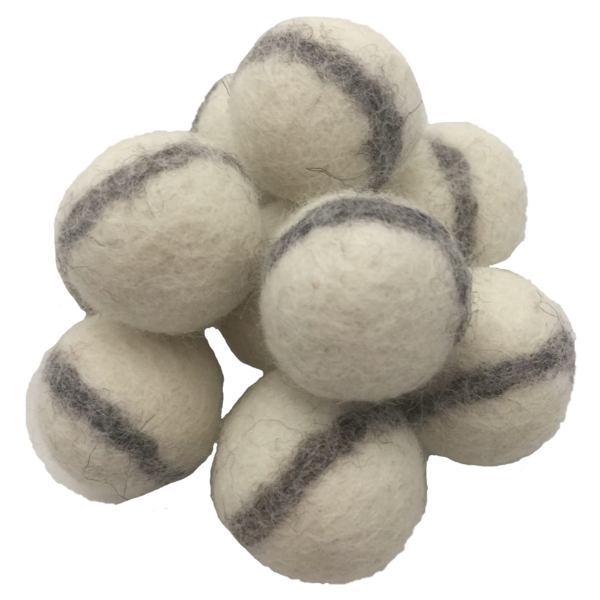 Papoose Toys Papoose Toys Witte Viltballen 3,5cm 20