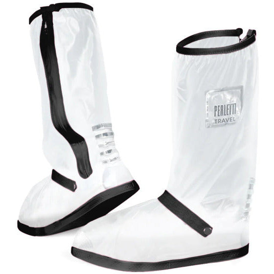 overschoenen reflecterend PVC transparant zwart maat 36-39
