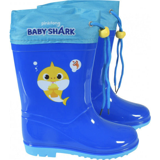 regenlaarzen Baby Shark junior PVC blauw maat 30-31