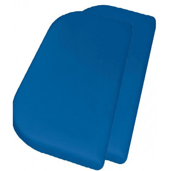 drap-housse junior 81 x 42 + 10 cm coton bleu 2 pièces