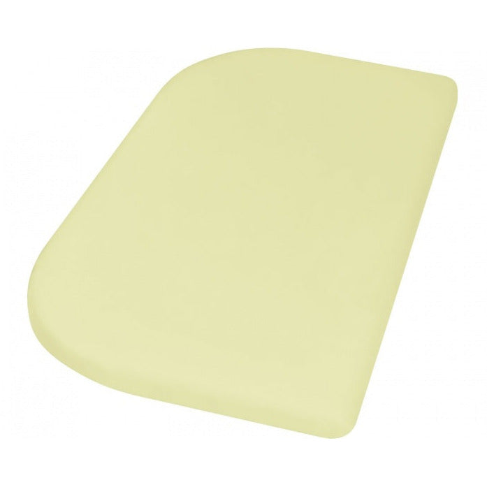 drap housse coton pour lit d'appoint 89 x 51 cm jaune