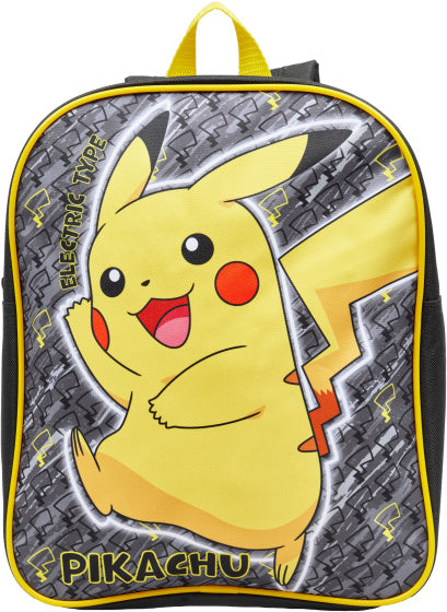 Pikachu Kinderrugzak Jongens 31 x 25 cm 5L Zwart Geel