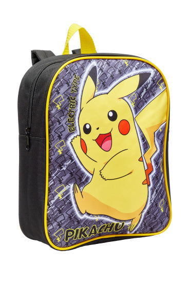 Pikachu Kinderrugzak Jongens 31 x 25 cm 5L Zwart Geel