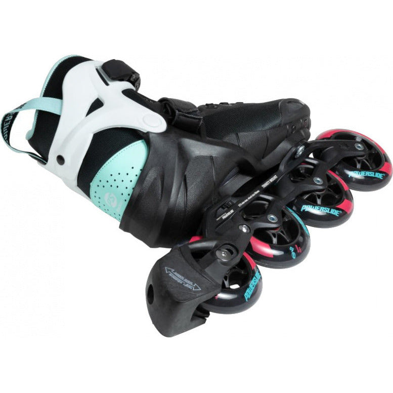 inlineskates Radon Teal 90 softboot 83A zwart mt 41
