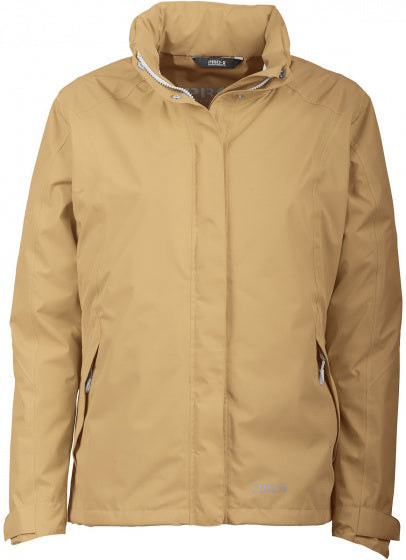 outdoorjas Cynthia dames polyester caramel maat 38