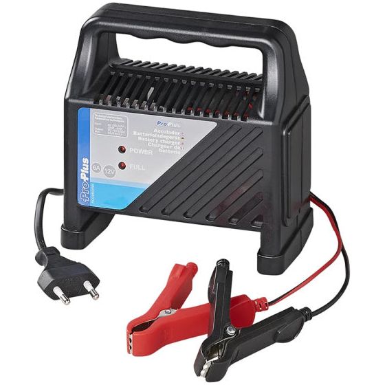 acculader 12 Volt 6 Ampère 20+Ah zwart