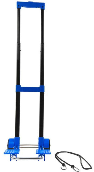 inklapbare bagagetrolley 30 kg staal zwart blauw