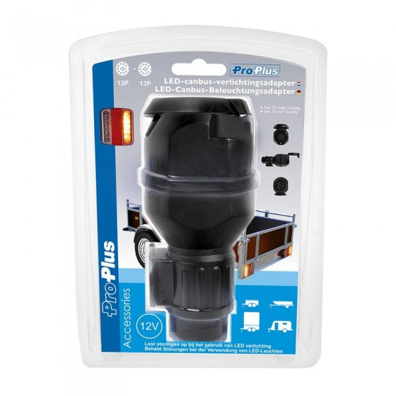 adaptateur d'éclairage led 12 Volt 13-13 pôles 16 cm noir