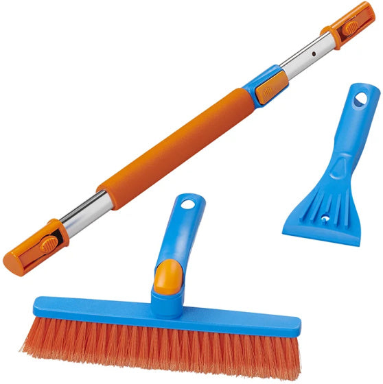 sneeuwborstel en ijskrabber met telescopisch staal