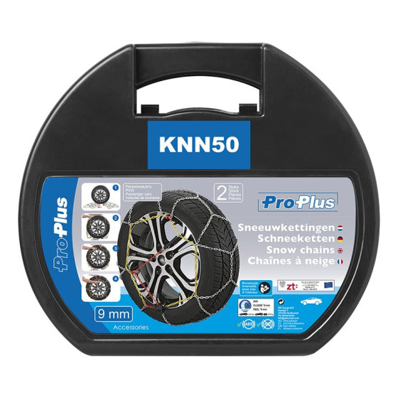 KNN50 Sneeuwkettingen (165 80-13 tot 195 40-16) 9 mm
