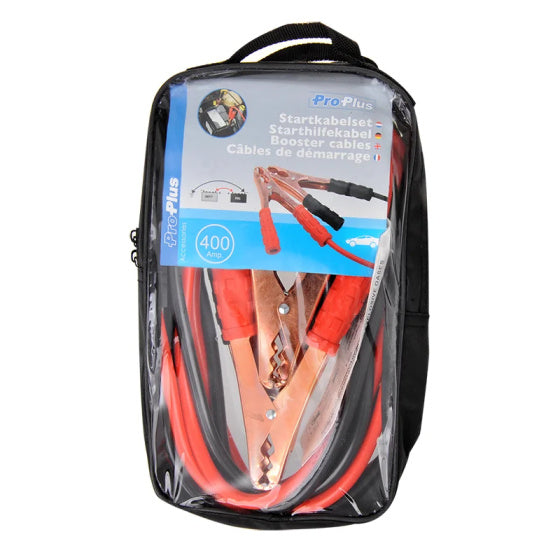 Startkabelset 400 Ampère 12 Volt 4 Meter Rood Zwart