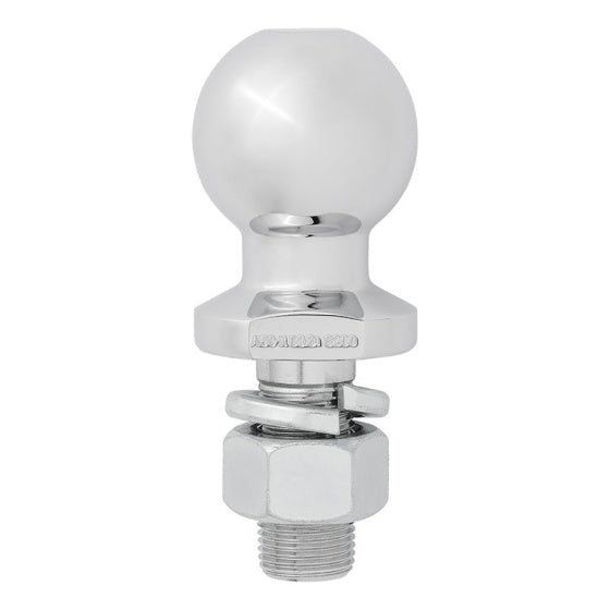 Trekhaakkogel recht Ø50mm M22 zilver