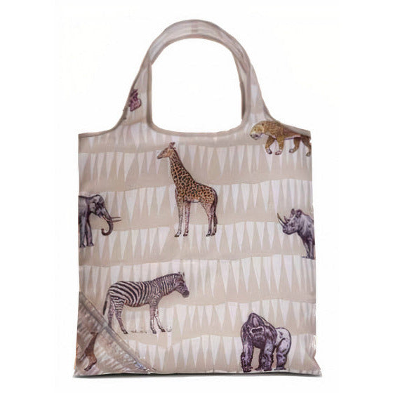 shopper giraf 12 liter 38 x 38 cm polyester bruin