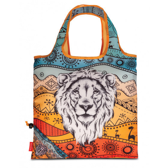 shopper leeuw 12 liter 38 x 38 cm polyester blauw rood