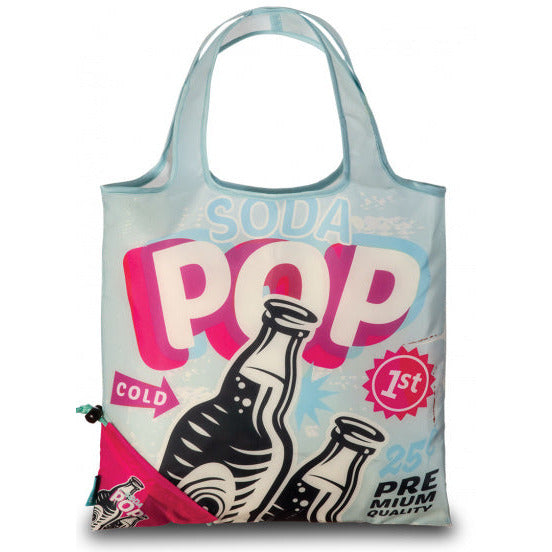 shopper Sodapop dames 12 liter polyester blauw roze