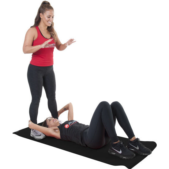 fitnessmat 173 x 61 cm TPE zwart