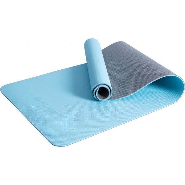 yogamat 173 x 58 cm elastomeer rubber blauw
