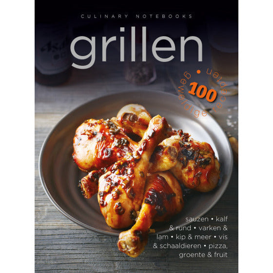 Culinaire Notitieboekjes Grillen Donkergrijs