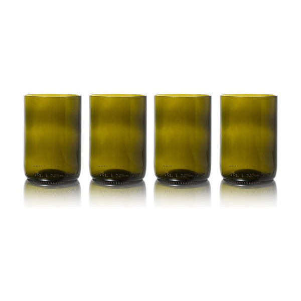 Rebottled Rebottled Glazen 4-pack Olive