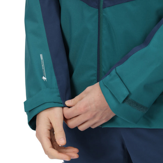 Highton II outdoorjack heren marineblauw turquoise maat XXL