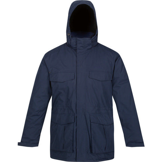 Palben Parkajack Waterdicht Heren Marineblauw Maat 3XL
