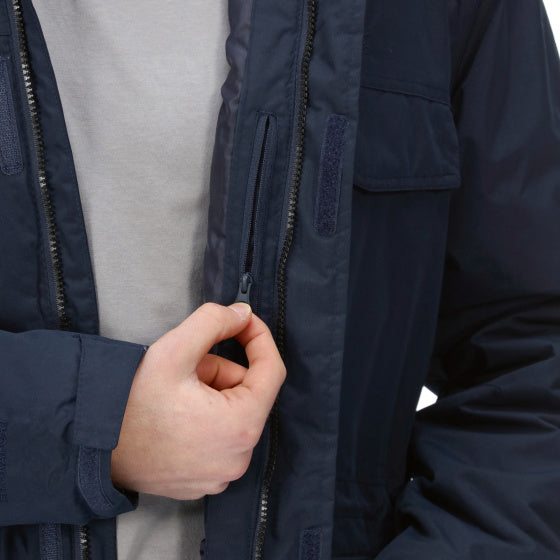 Palben Parkajack Waterdicht Heren Marineblauw Maat 3XL