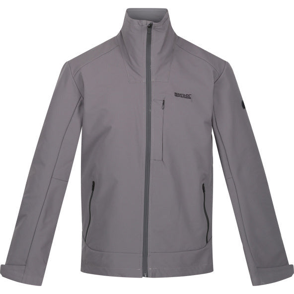 Overmoor softshelljas heren donkergrijs maat XL