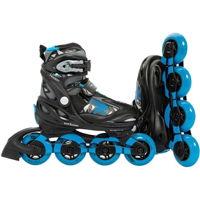Moody Tif inlineskates zwart blauw maat 30-35